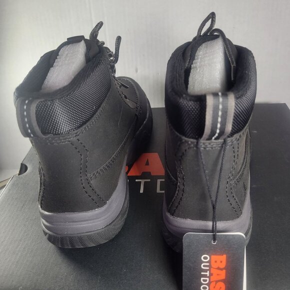 Bass Outdoor Women Black Leather Lace-Up Hiking Boots Size 8.5 - Picture 5 of 7